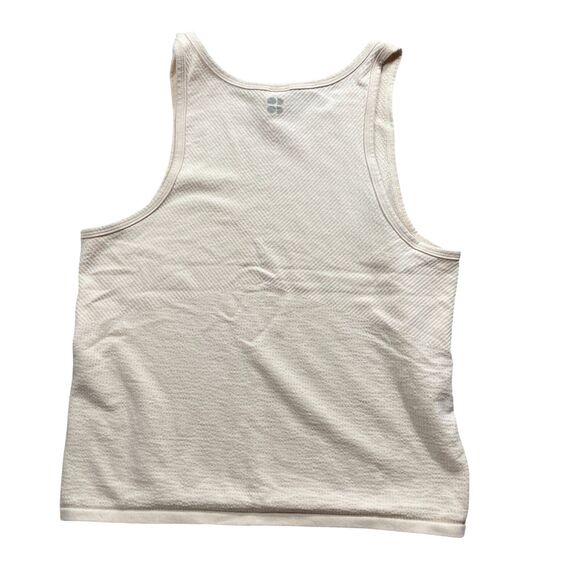 Sweaty Betty London 12  Ivory Beige Knit‎ Tank Model Blend Sleeveless - Picture 5 of 5